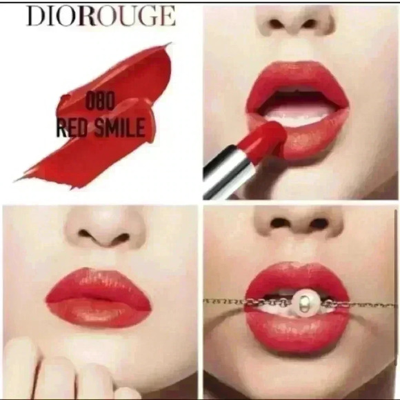 Rouge Dior Couture Color Lipstick ~ Red Smile Satin(080) ~ NEW! - Picture 1 of 6